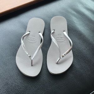 Havianas slim “crystal glamour” flip flop